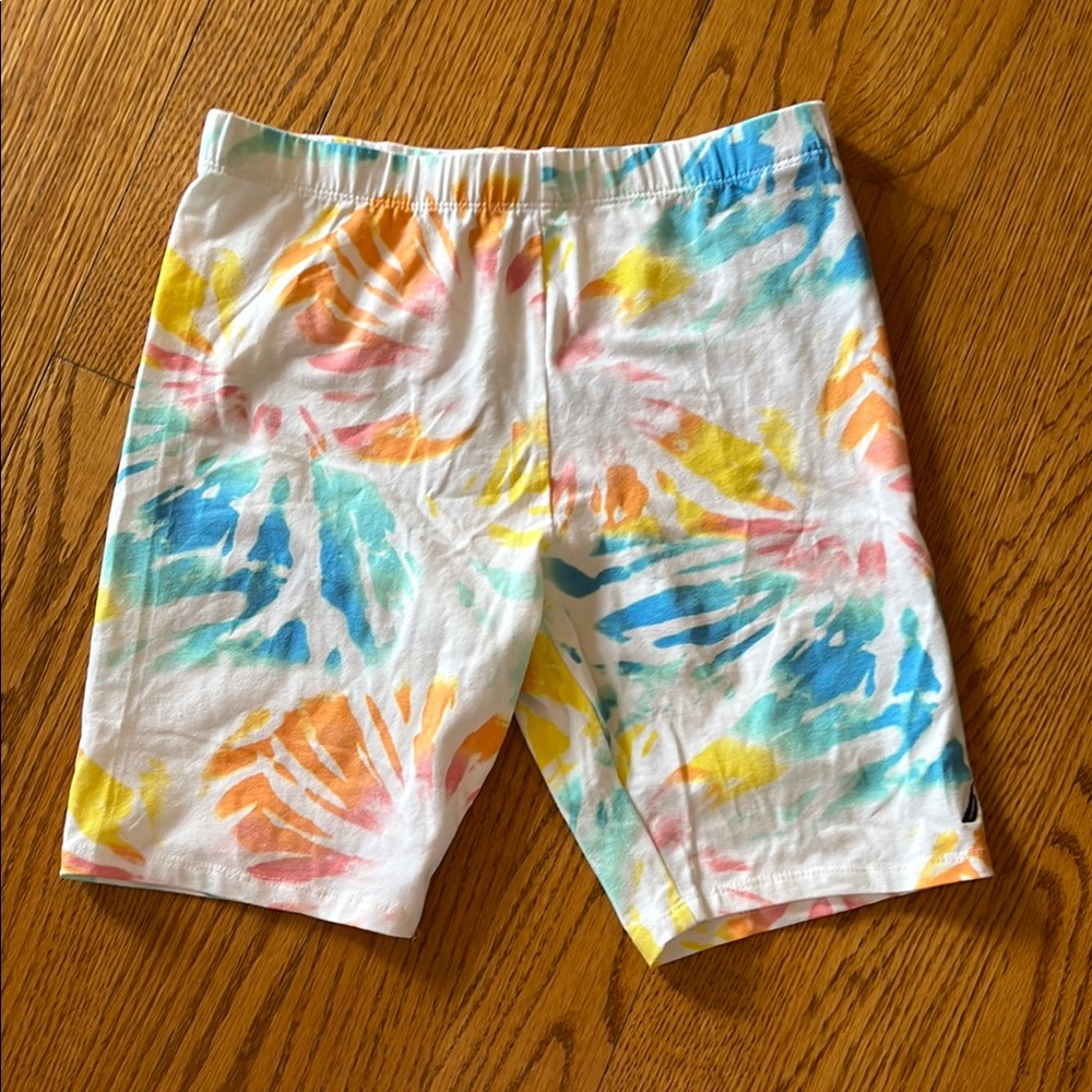 Colorful Tropical Print Shorts